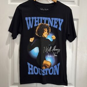 Black Whitney Houston Graphic T-Shirt